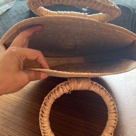 Straw round purse - Picture 5 of 7